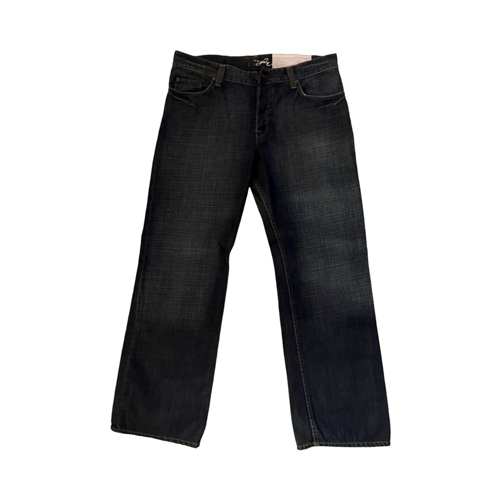French Connection FCUK Mens Distressed Blue Wash‎ Regular Jeans Size-34x32